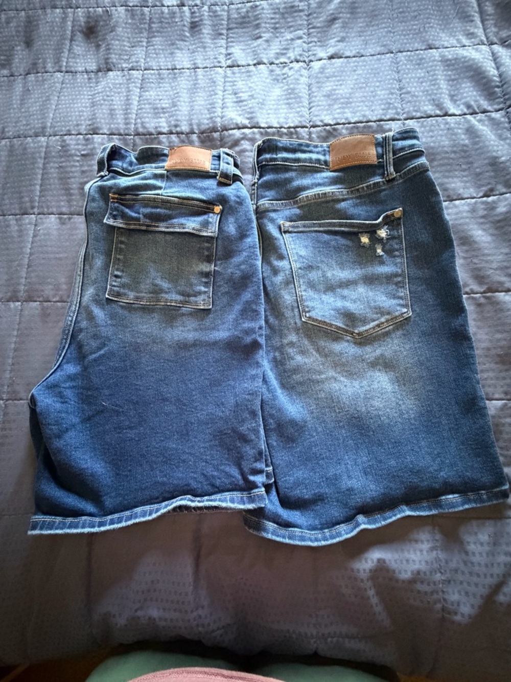Two Pairs Women’s Judy Blue Bermuda Denim Shorts Size 2XL